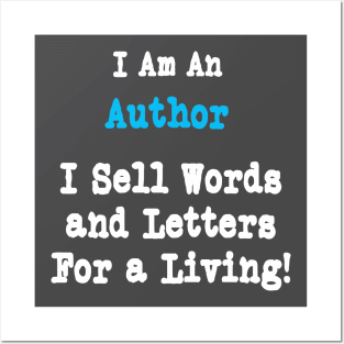 I'm an Author, I Sell Letters Posters and Art